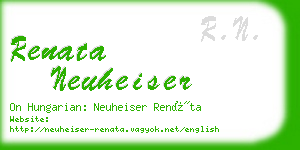renata neuheiser business card